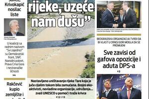 Naslovna strana za 1. avgust 2020.