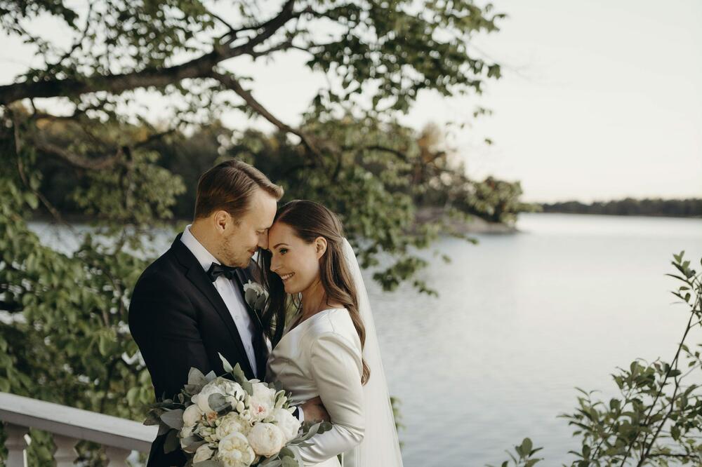 Premijerka Finske Sana Marin i Markus Rajkonen, Foto: Beta/AP