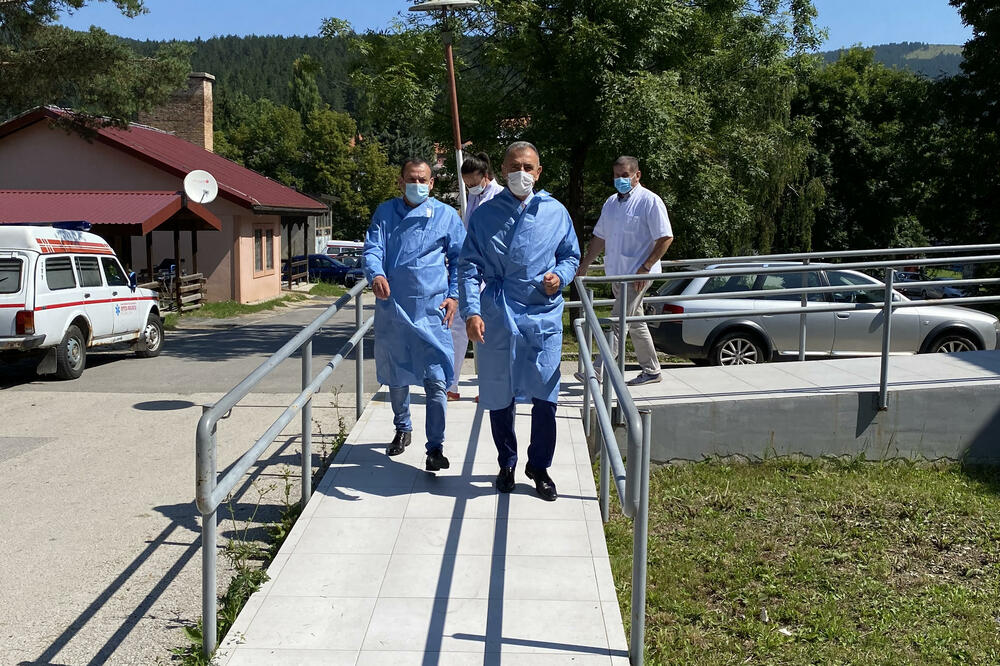 Hrapović danas u Pljevljima, Foto: Ministarstvo zdravlja