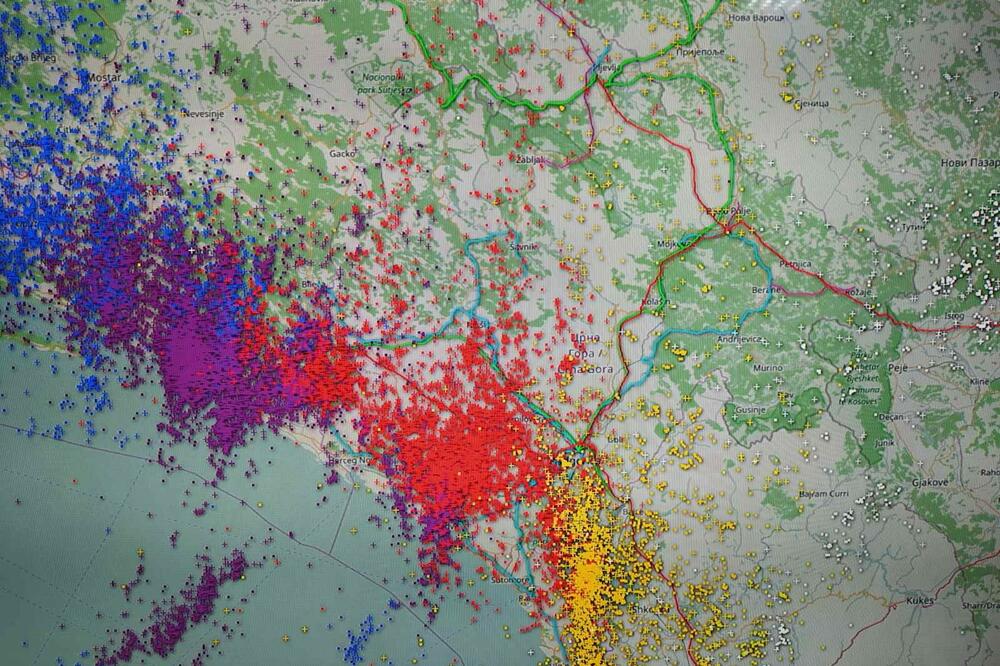 Prikaz sinoćnjeg prenosa električne energije, Foto: CGES