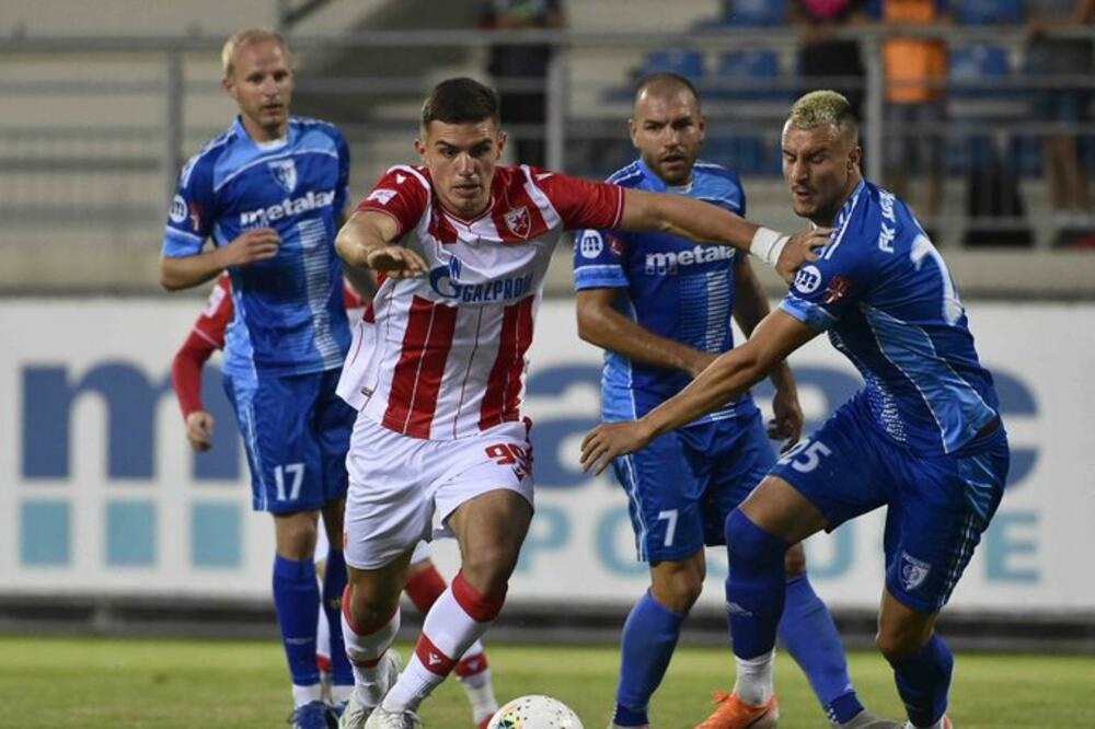 Krstović je sjajno iz okreta pogodio gol Mačve, Foto: FK Crvena zvezda
