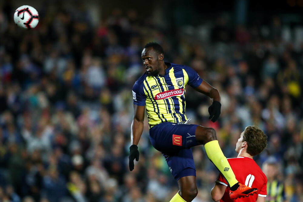 Bolt u dresu Marinersa, Foto: a-league.com.au