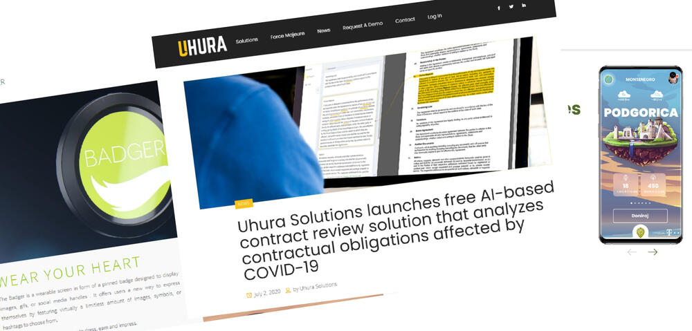 Uhura, The Badger, Moje drvo - rješenja iz Crne Gore spremna za globalno tržište