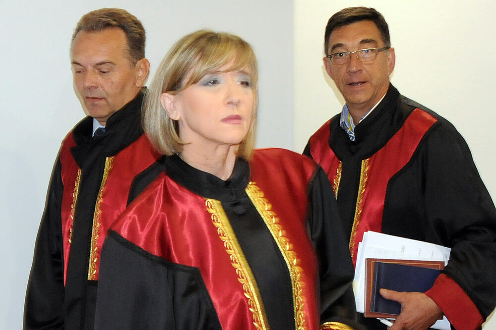 Sudije Ustavnog suda Desanka Lopičić, Budimir Šćepanović i Miodrag Iličković, Foto: Luka Zeković