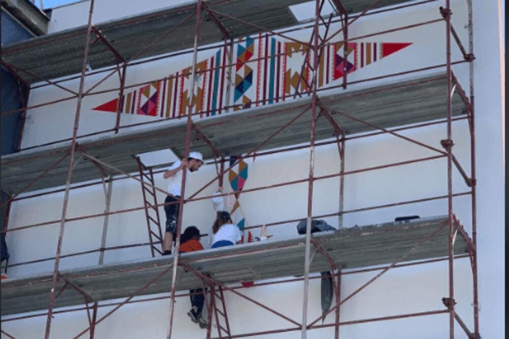 Mural u centru grada, Foto: Goran Malidžan