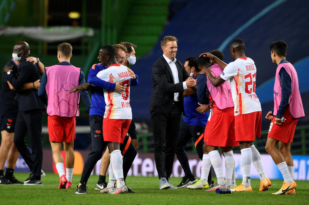Nagelsman i fudbaleri Lajpciga slave plasman u polufinale, Foto: REUTERS