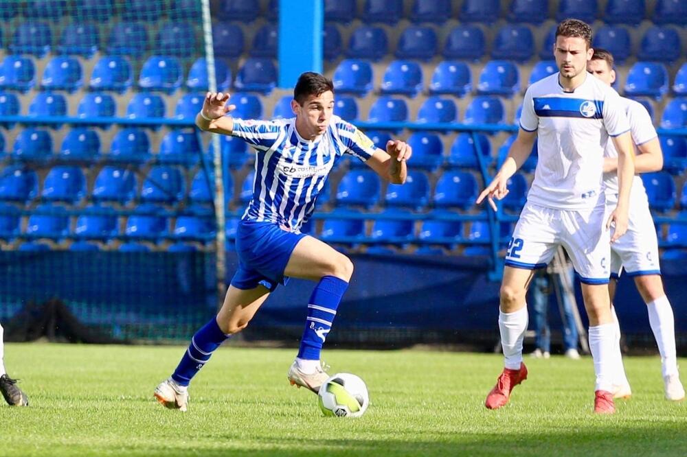 Petar Vukčević, mlada snaga Budućnosti na desnom beku, Foto: Vijesti