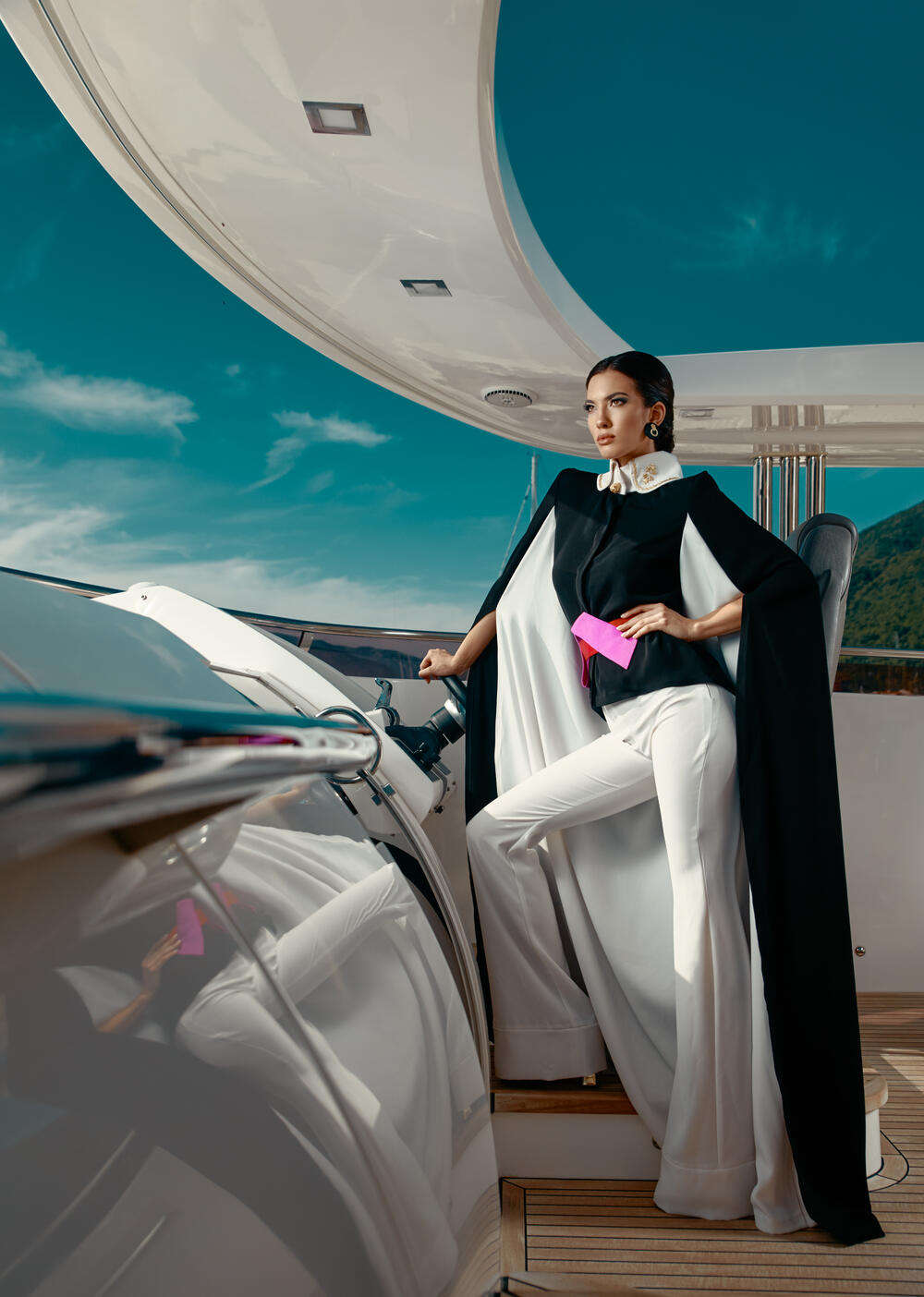 Sa snimanja za časopis Luxury Collection, model s kotorske Smotre mode