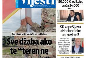 Naslovna strana "Vijesti" za 19. avgust 2020.