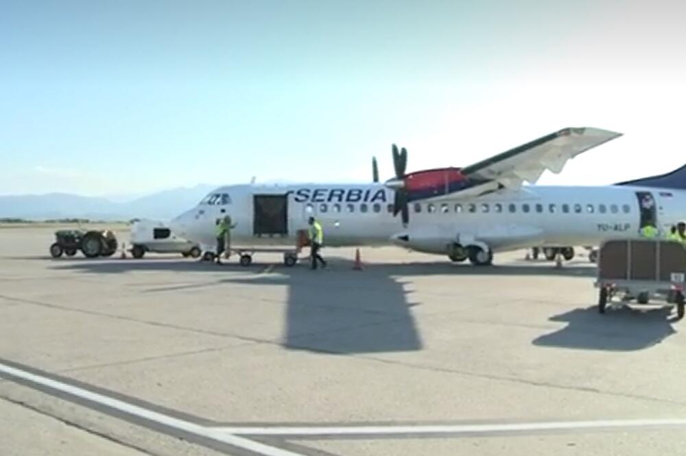 Jutros na podgoričkom aerodromu, Foto: TV Vijesti
