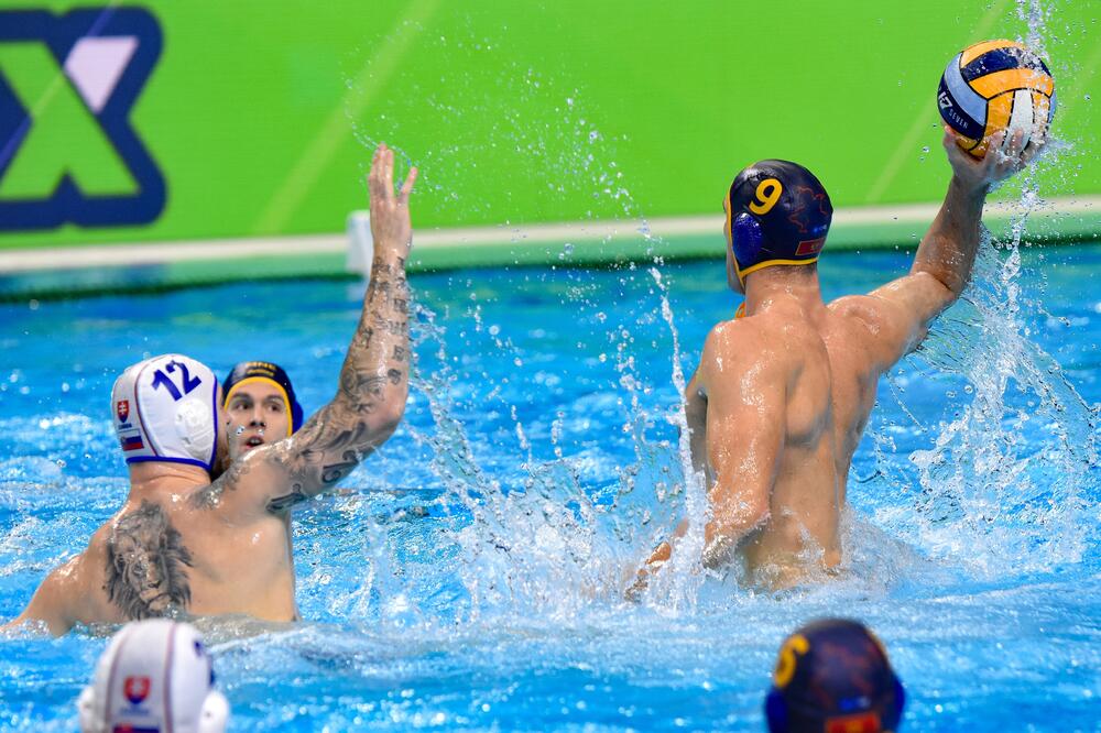 Ivović na meču sa Hrvatskom, Foto: Aleksandra Krupanič