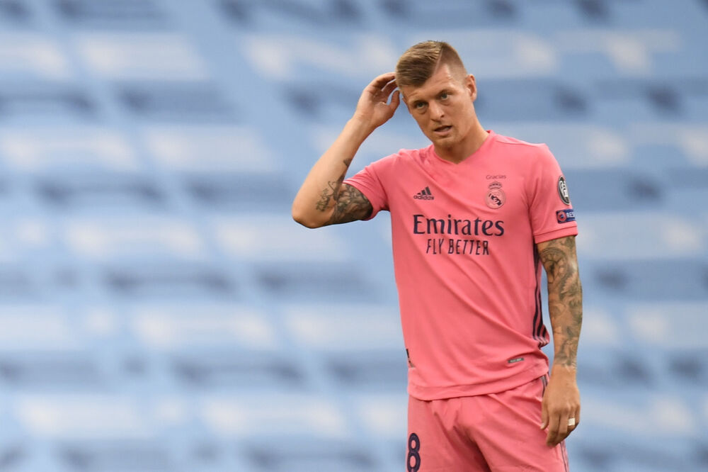 Toni Kros na utakmici sa Mančester sitijem, Foto: Reuters