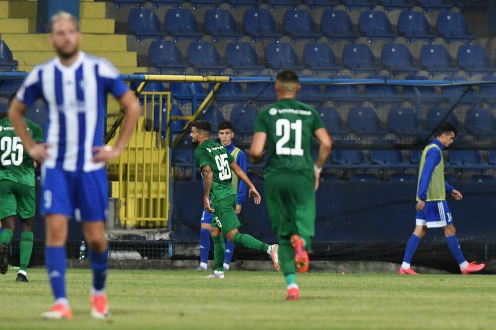 Sa meča Budućnost - Ludogorec, Foto: Savo Prelević