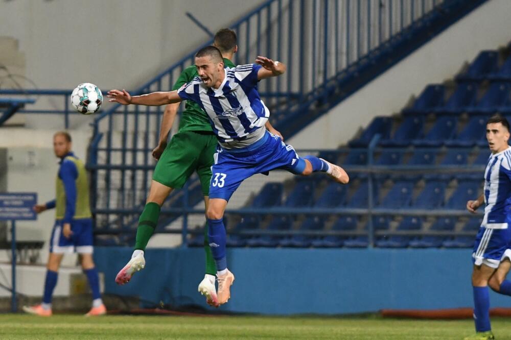 Adžić na utakmici sa Ludogorecom, Foto: Savo Prelević
