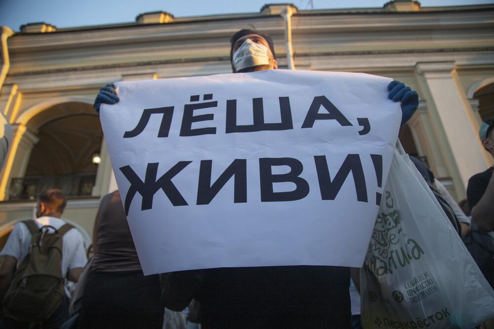 Podrška Navaljnom u Sankt Peterburgu, Foto: AP Beta