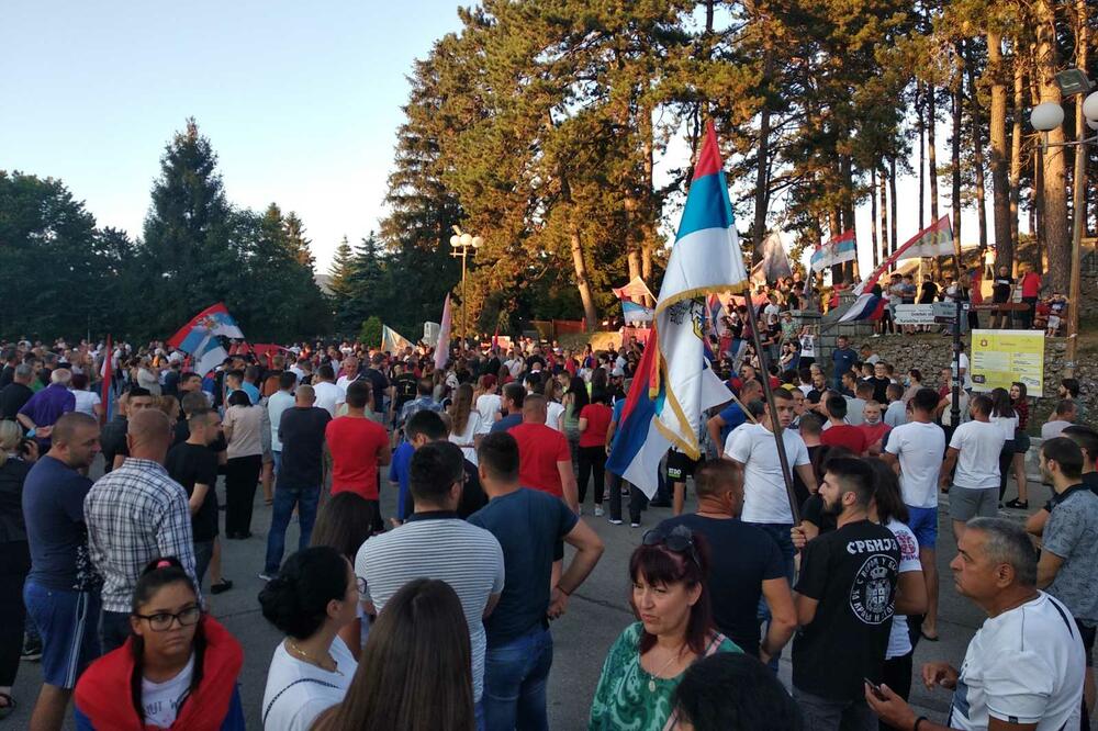Sa protesta u Nikšiću, Foto: Čitalac Vijesti