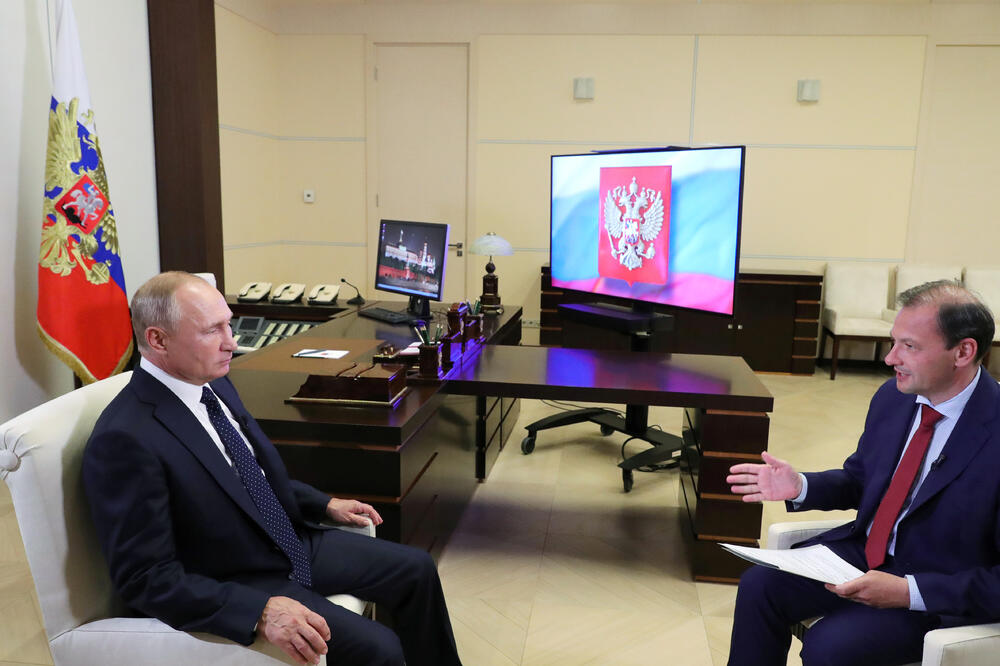 Putin je juče dao intervju za državnu televiziju Rusija 24, Foto: Reuters
