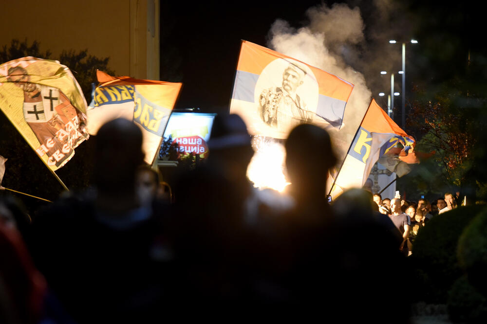 Sa protesta u Podgorici, Foto: Savo Prelević