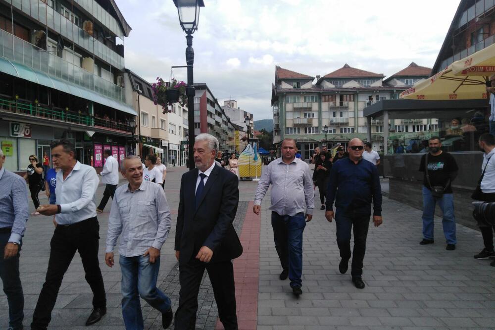 Zdravko Krivokapić danas u Pljevljima, Foto: Goran Malidžan