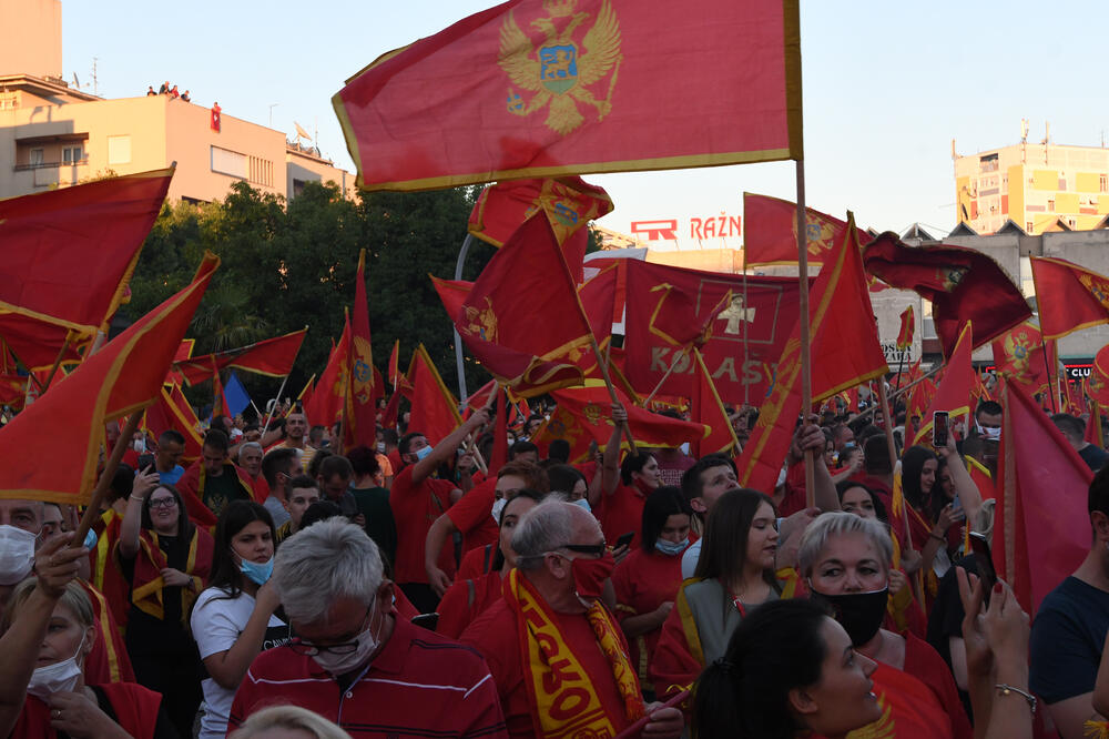 Sa skupa u Podgorici, Foto: Savo Prelević