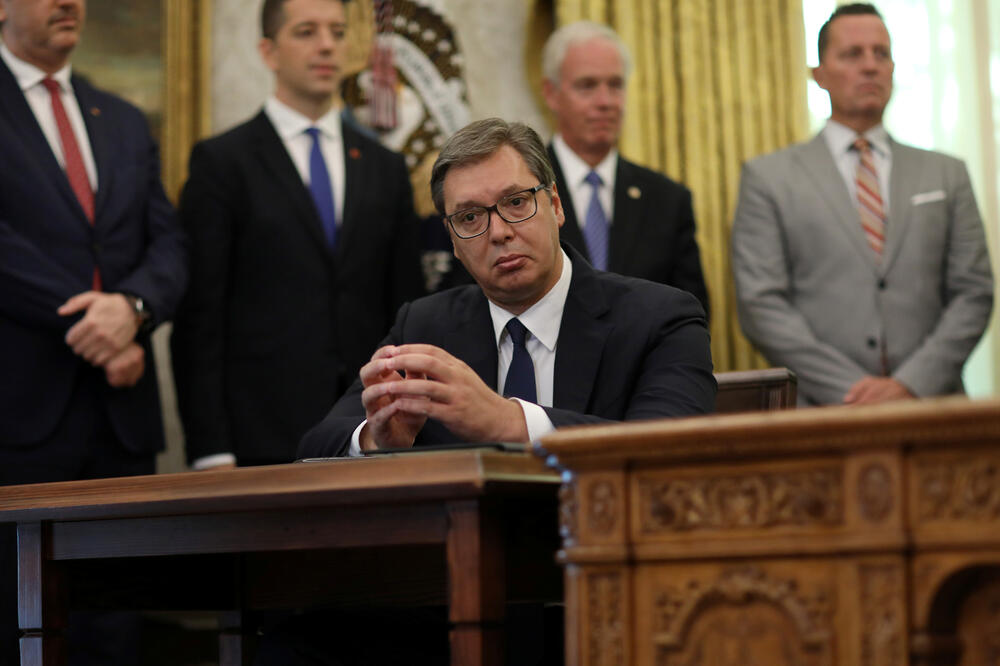 Vučić u Vašingtonu, Foto: Reuters