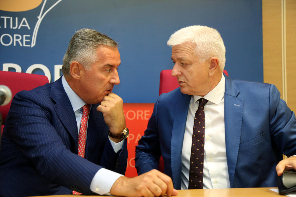 Pola miliona podrške za izbore: Milo Đukanović i Duško Marković, Foto: Filip Roganović