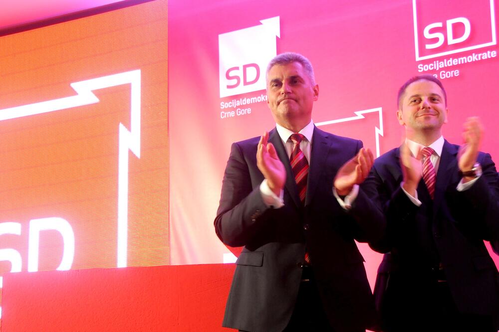 Na socijalne mreže potrošili 51.000 eura: predsjednik SD-a Ivan Brajović i potpredsjednik Damir Šehović, Foto: Boris Pejović