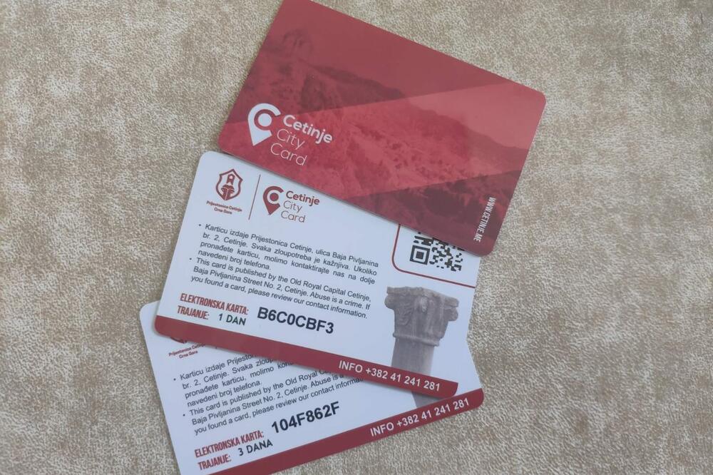 Cetinje City card, Foto: Opština