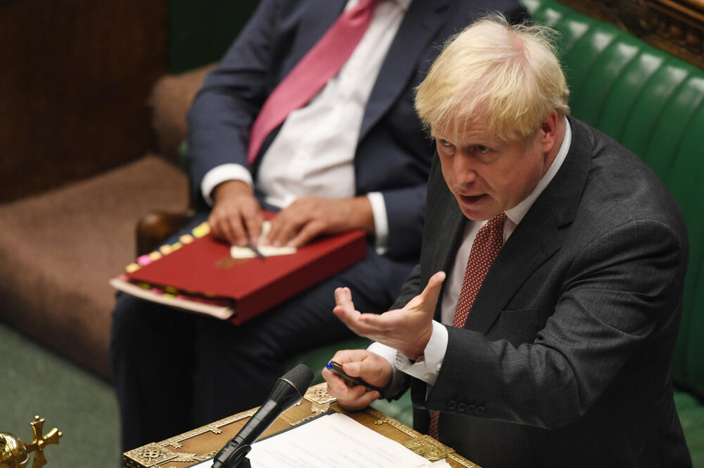Džonson u parlamentu, Foto: Reuters