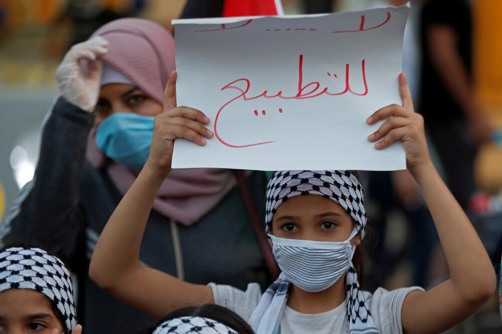 “Ne normalizaciji”: sa jučerašnjih protesta na Zapadnoj obali