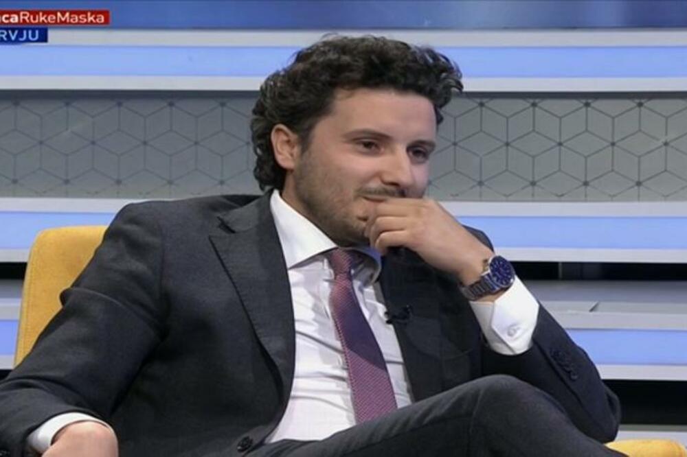 Dritan Abazović u sinoćnjem intervjuu na RTCG, Foto: URA