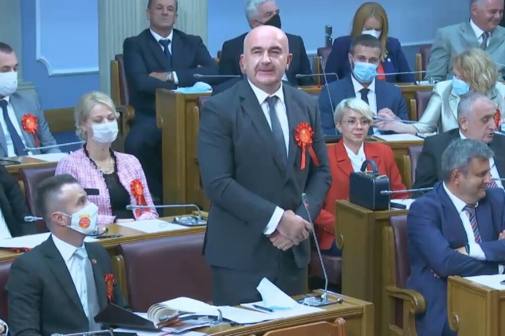 Joković u Skupštini Crne Gore, Foto: Screenshot