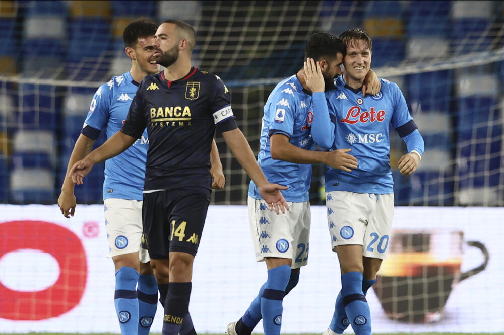 Sa meča Napoli  Đenova, Foto: AP