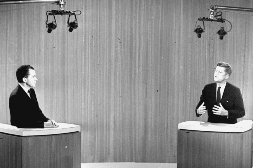 Nikson i Kenedi tokom četvrte debate u oktobru 1960., Foto: AP Photo
