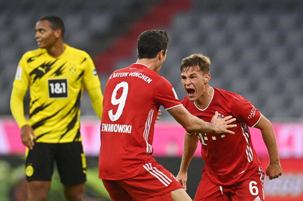 Kimih i Levandovski slave gol za pobjedu, Foto: REUTERS
