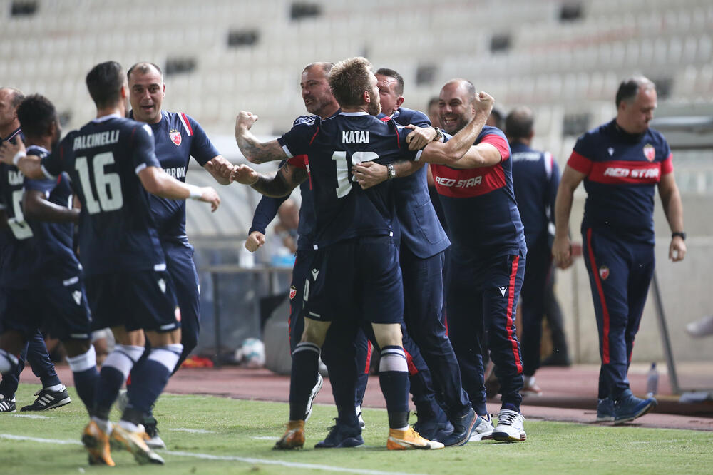 Slavlje fudbalera Crvene zvezde, Foto: REUTERS