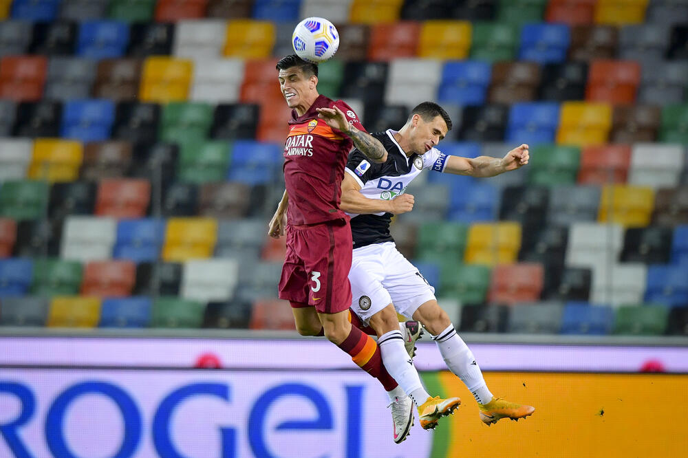 Sa meča Udineze - Roma, Foto: AP