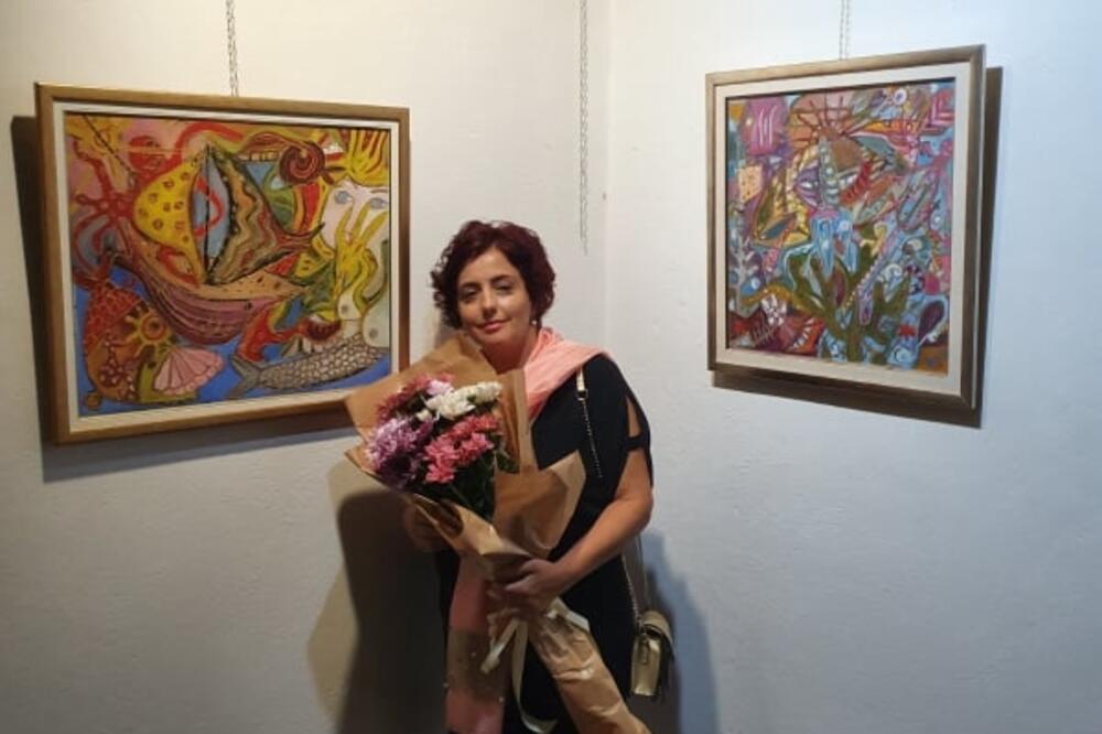 Sa izložbe u Ulcinju: Stanković Drobnjak, Foto: Privatna arhiva