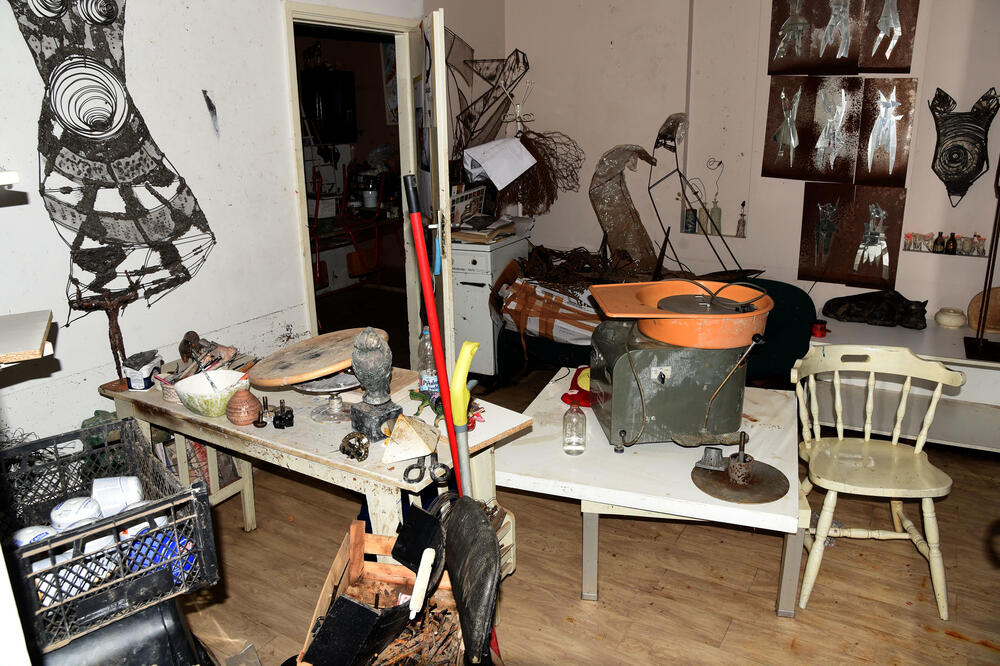 Šteta u jednom od poslovnih prostora, Foto: Luka Zeković