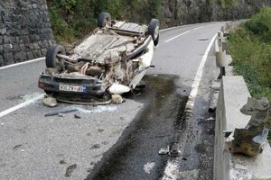 Saobraćajna nezgoda na putu Kolašin-Podgorica: Povrijeđen...