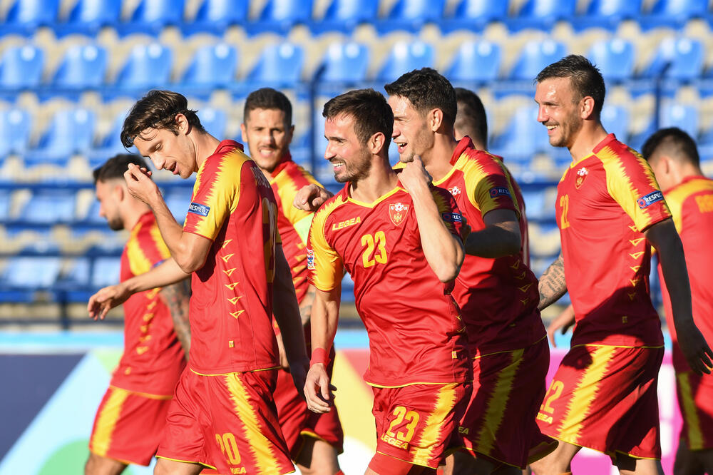 Igor Ivanović slavi gol protiv Azerbejdžana, Foto: Savo Prelević