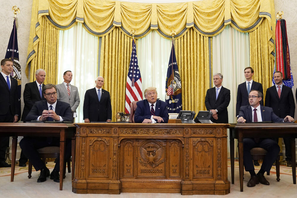 Sa potpisivanja sporazuma o „normalizaciji”, Foto: AP Photo