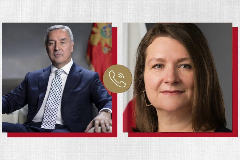 Đukanović i Čaba razgovarali telefonom povodom završetka njenog mandata, Foto: Kabinet predsjednika Crne Gore