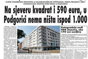 Vremeplov: Na sjeveru kvadrat i 590 eura, u Podgorici nema ništa...