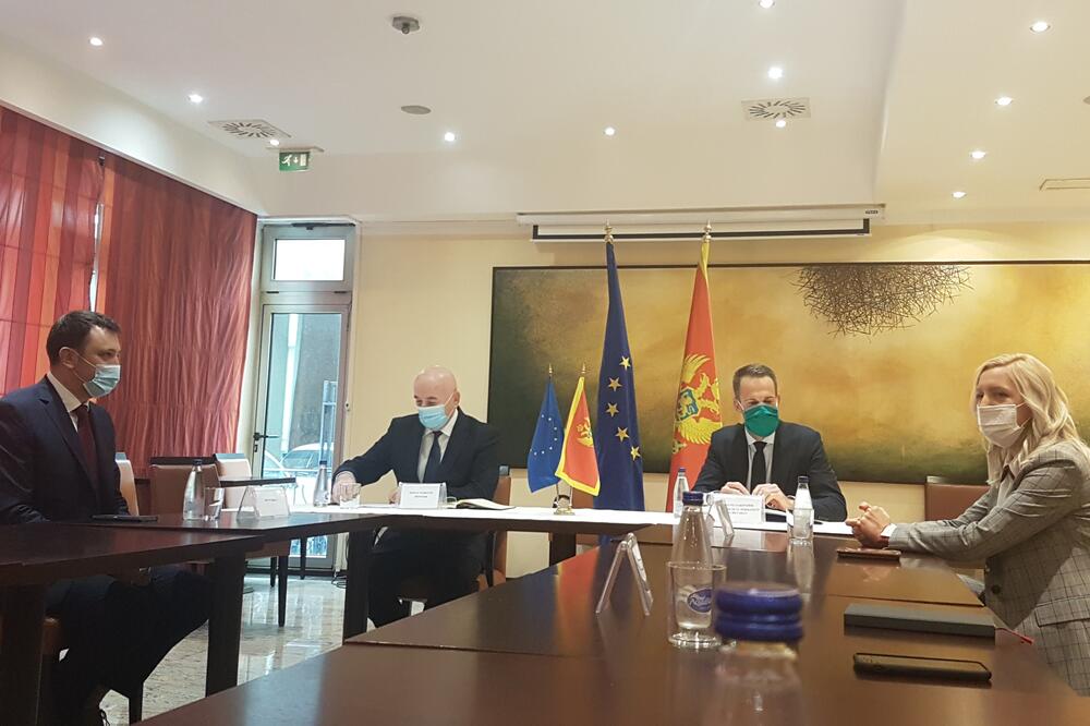 Sa sastanka Nurkovića i Zakonjčeka, Foto: Ministarstvo saobraćaja i pomorstva