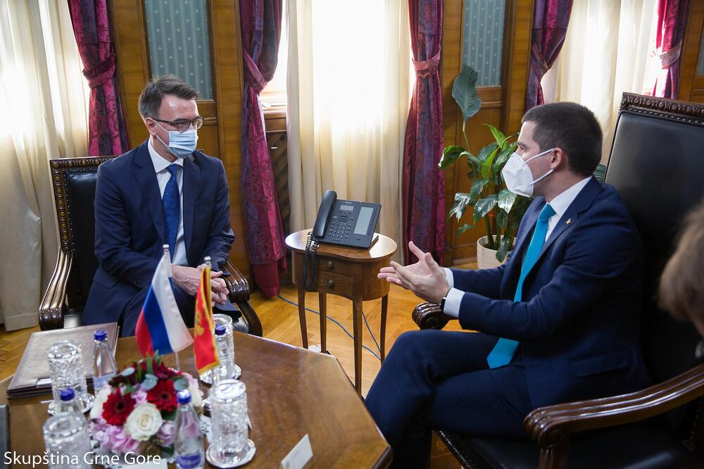 Maslenikov i Bečić, Foto: Skupština Crne Gore