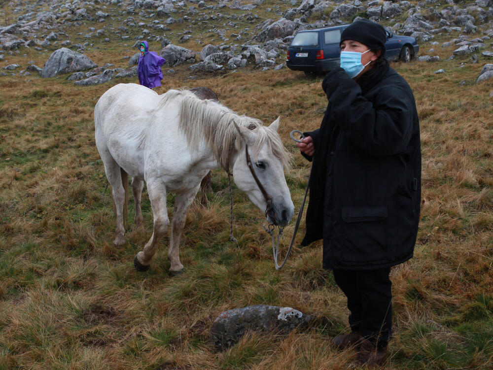 <p>Planinka Mileva Gara Jovanović, za Vijesti je kazala da su se čuvari Sinjajevine na toj planini okupili da dočekaju vojsku, ugoste ih i pozovu da odustanu od vježbe</p>