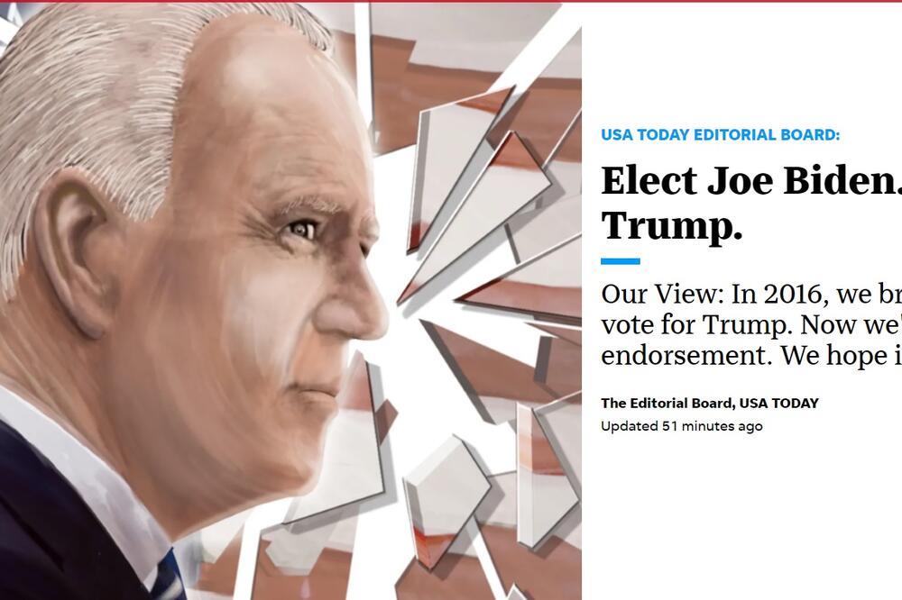 "Izaberite Džoa Bajdena, odbacite Donalda Trampa", Foto: Printscreen