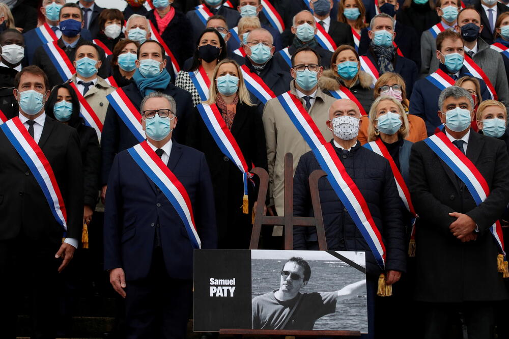 U francuskom parlamentu juče odata pošta ubijenom profesoru, Foto: Reuters