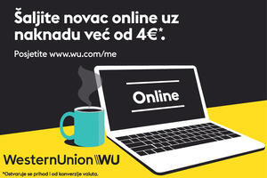 Western Union online transfer novca sada dostupan u Crnoj Gori